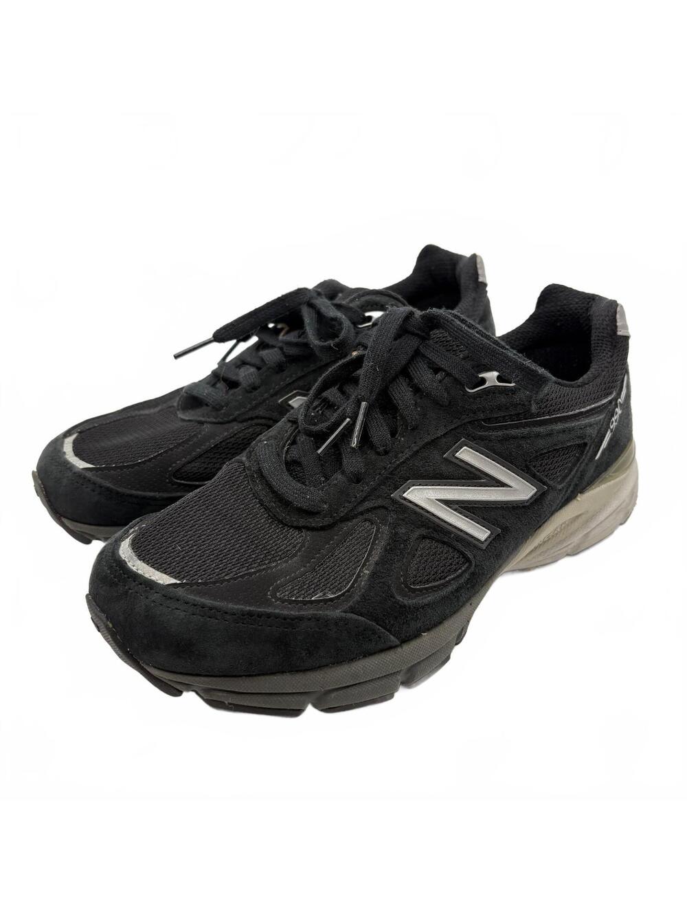 New Balance 990v4 Mesh Suede Running Sneakers Women's 7.5 Black Athletic Casual